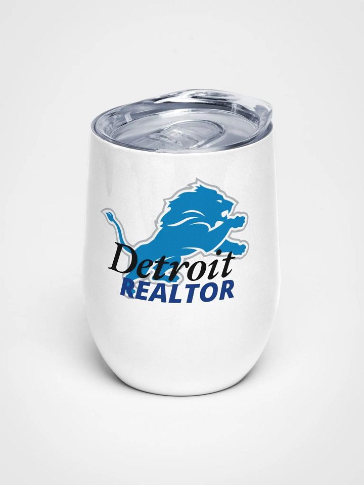 Detroit Realtor Lion Wine Tumbler product image (1)