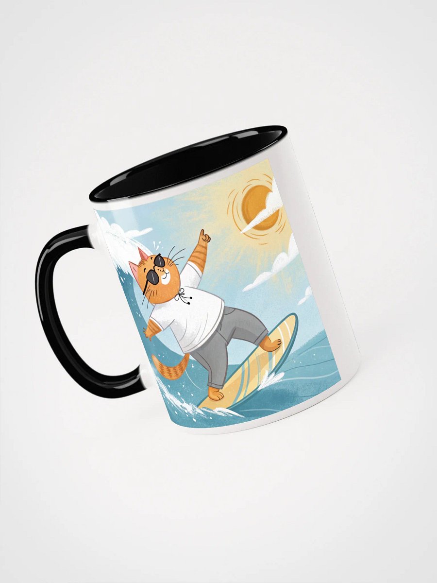 Surfing Cat Ceramic Mug product image (37)