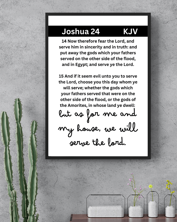As for me and my house, we will serve the Lord product image (1)