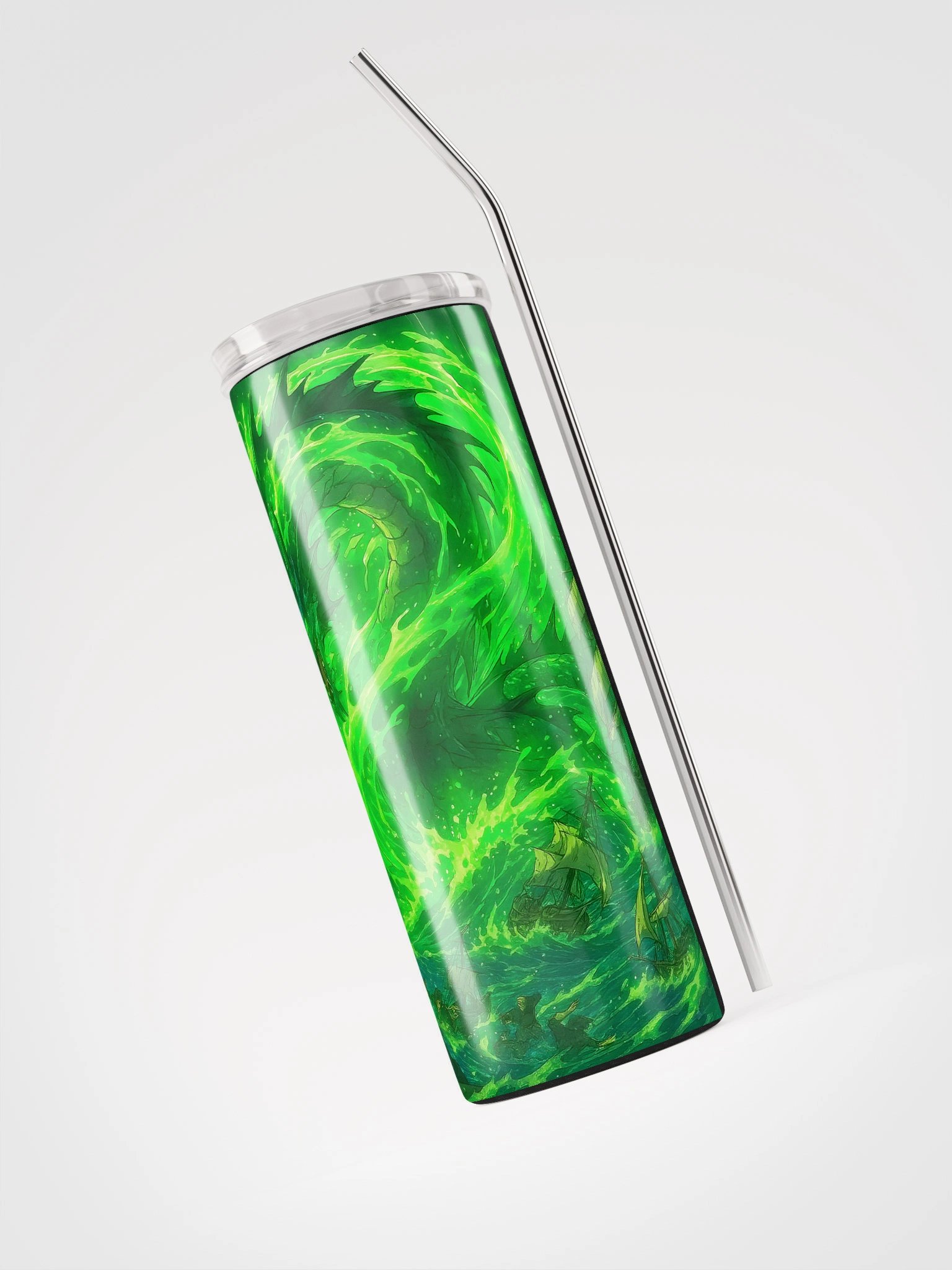 Stormy Sea Dragon Stainless Steel Tumbler product image (3)