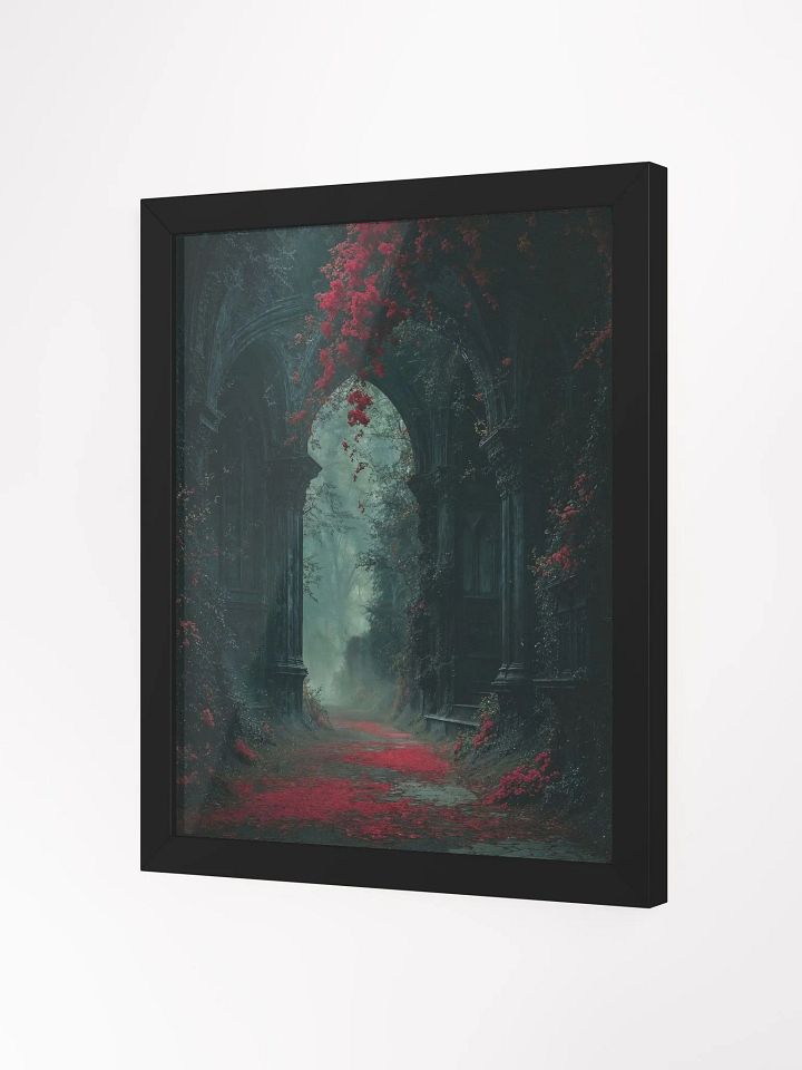 Gothic Archway Red Foliage Framed Print product image (7)