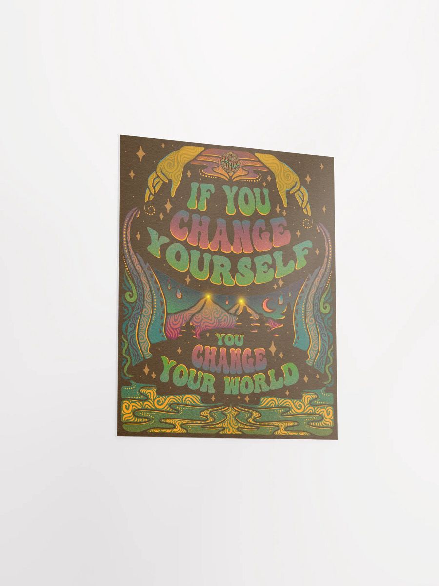 Matte Poster - Change Yourself, Change Your World product image (5)
