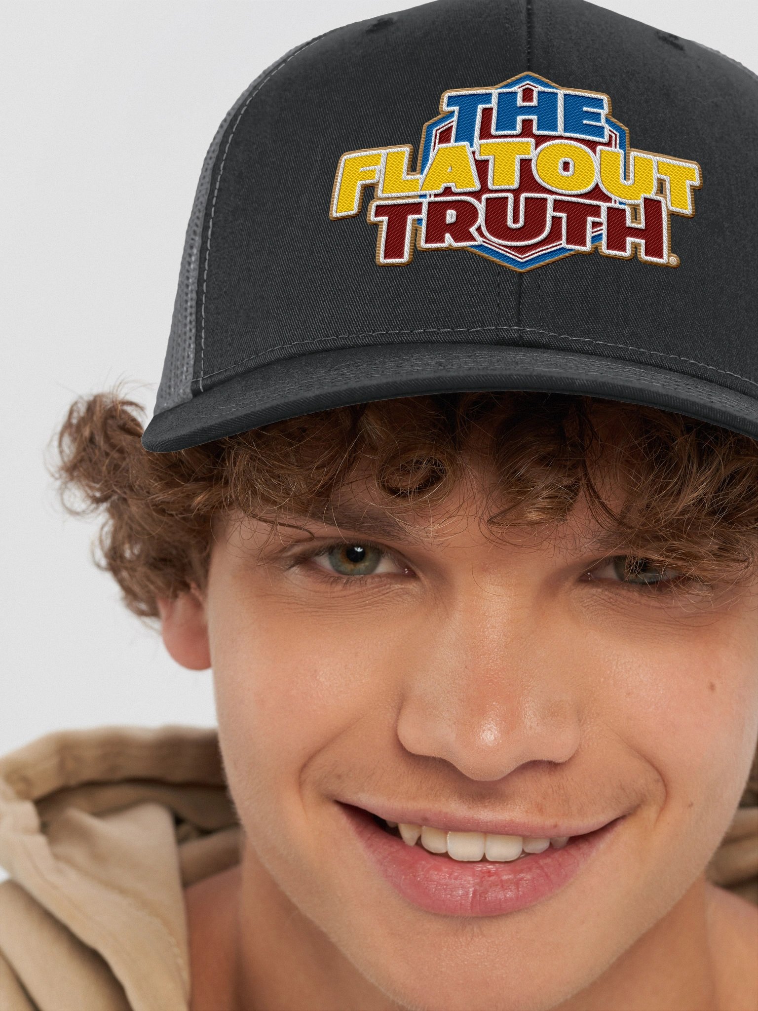 TFOT Embroidered Lemon Hex Snapback Trucker Hat product image (2)