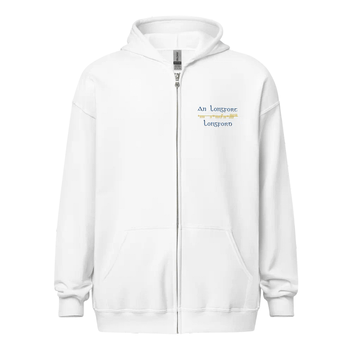 Longford/An Longfort Orthodox style Ogham embroidered Zip Hoodie product image (5)