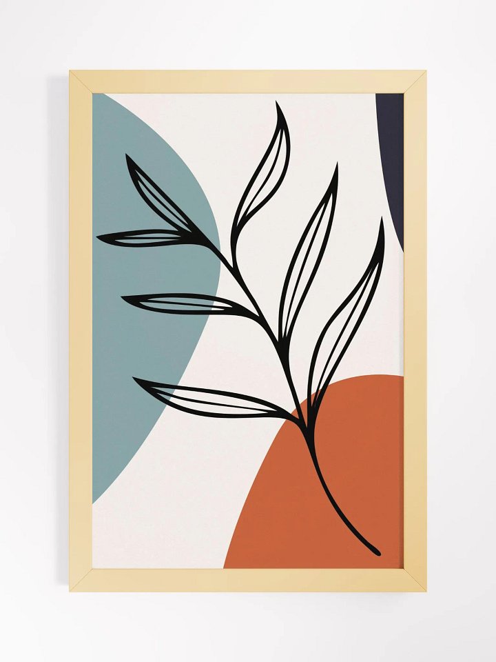 Ethereal Leaf Silhouette Framed Poster product image (3)