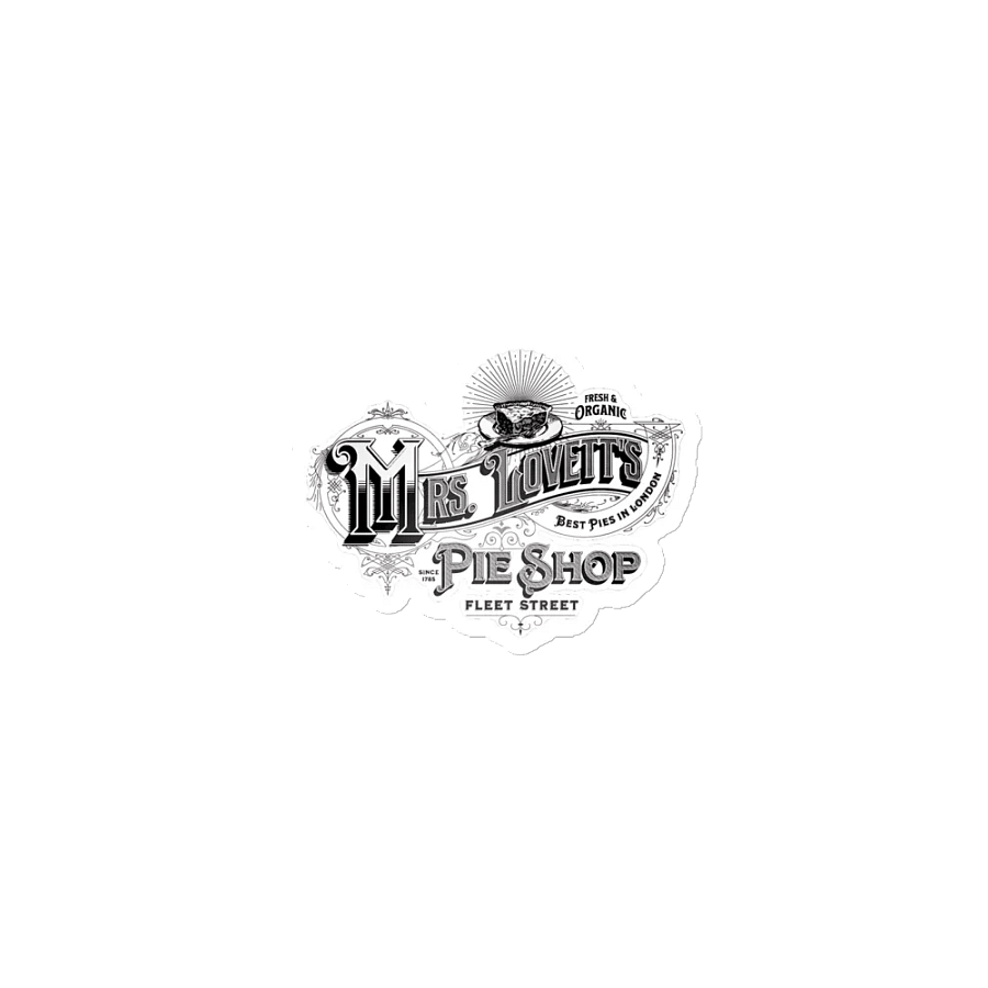 Mrs. Lovett’s Pie Shop Magnet – Die-Cut Fleet Street Fridge Decor for Broadway Fans product image (2)