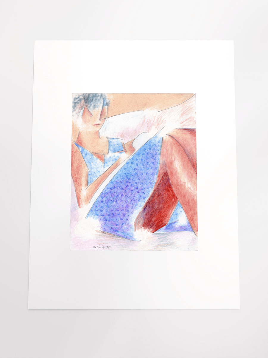 Sloy Writing in a Blue Dress 08.06.83 print product image (5)