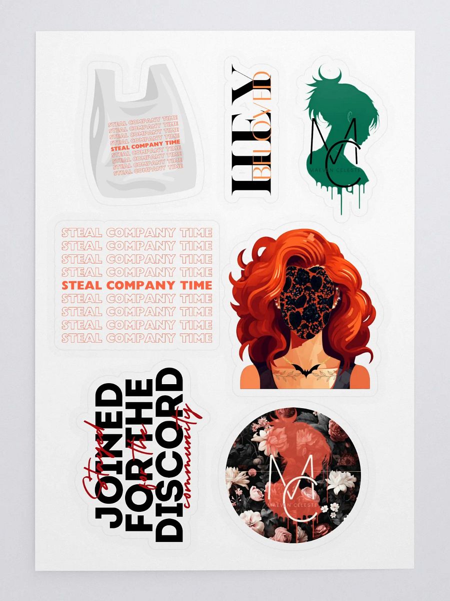 SFW sticker sheet product image (4)