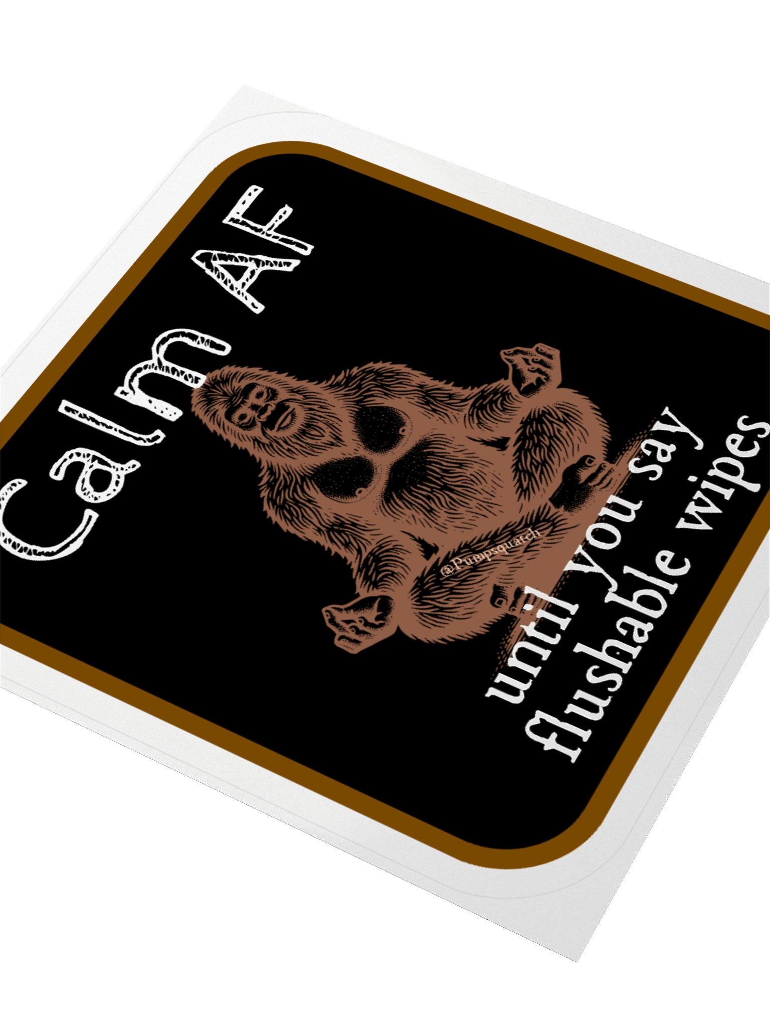 Pumpsquatch Calm AF Sticker product image (3)