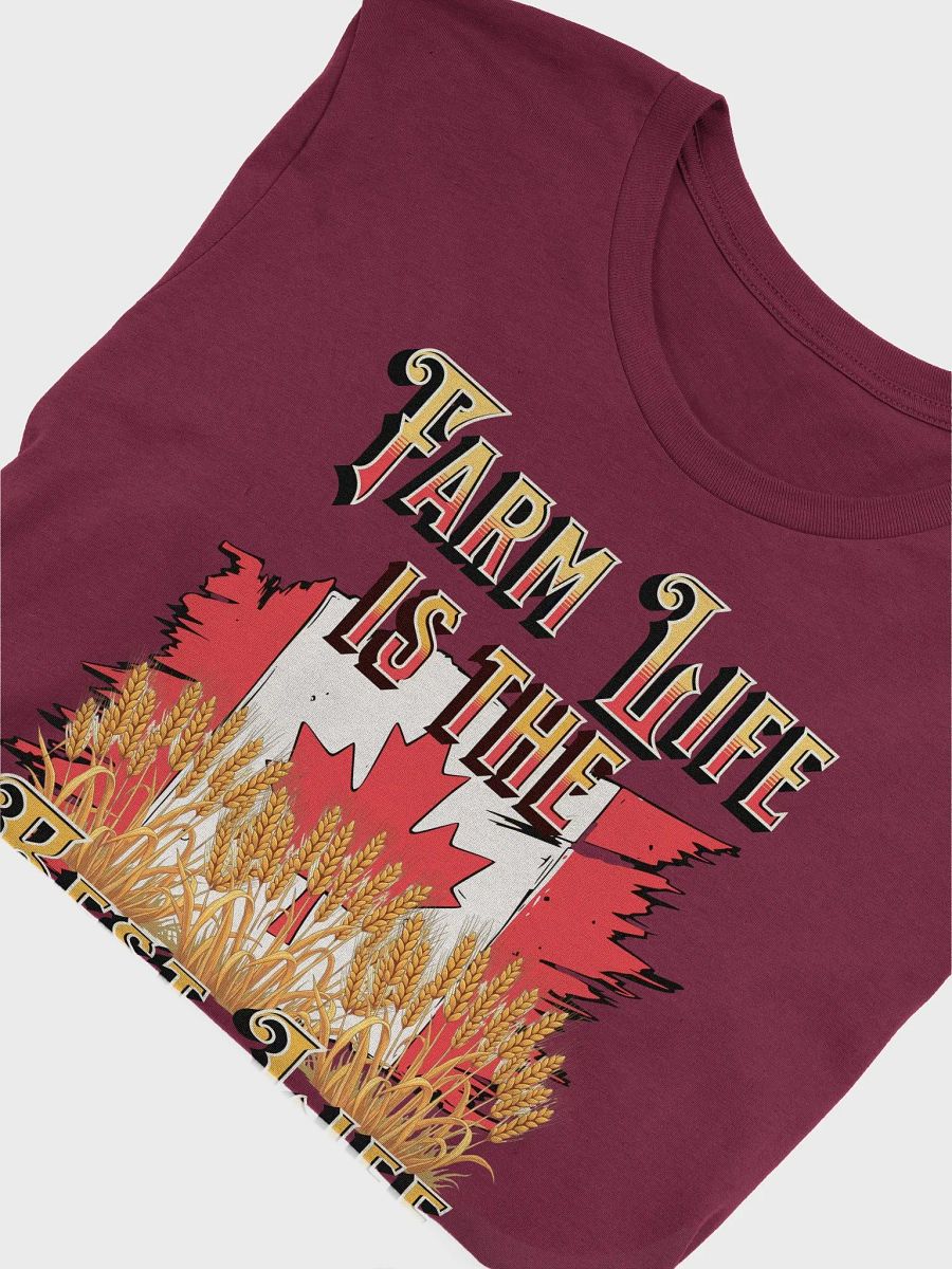 Farm Life Is The Best Life Canada Flag Iconic Softness Tee product image (18)