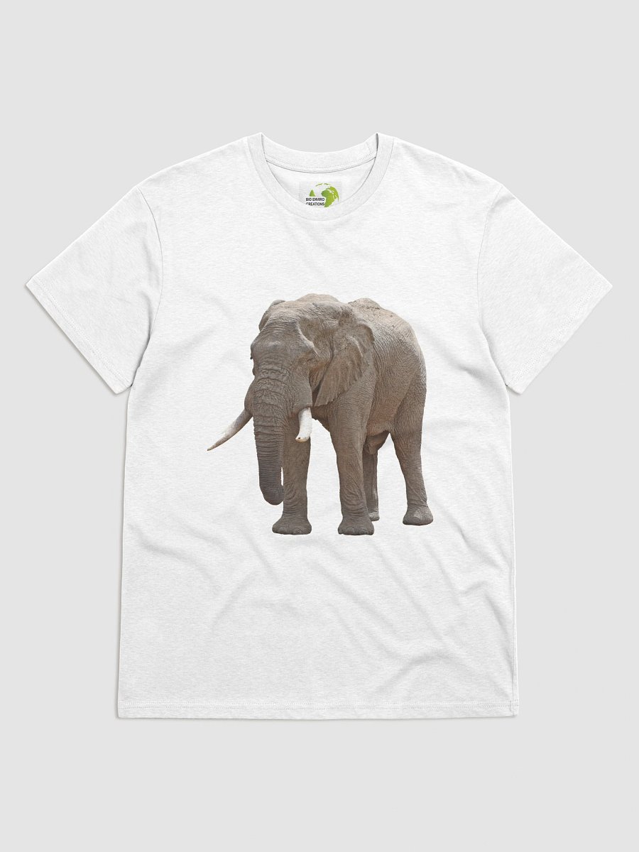 African Savanna Elephant Organic Cotton T-Shirt -plain product image (4)