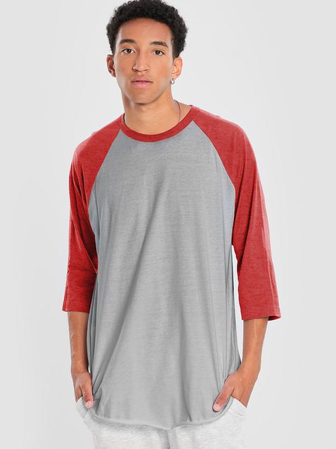 Photo showing Tultex Fine Jersey Raglan Tee