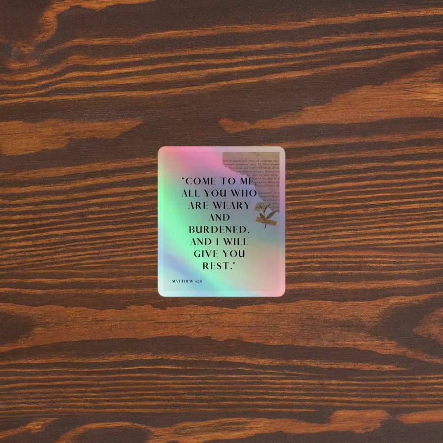 Restful Words Holographic Sticker Sheet product image (5)