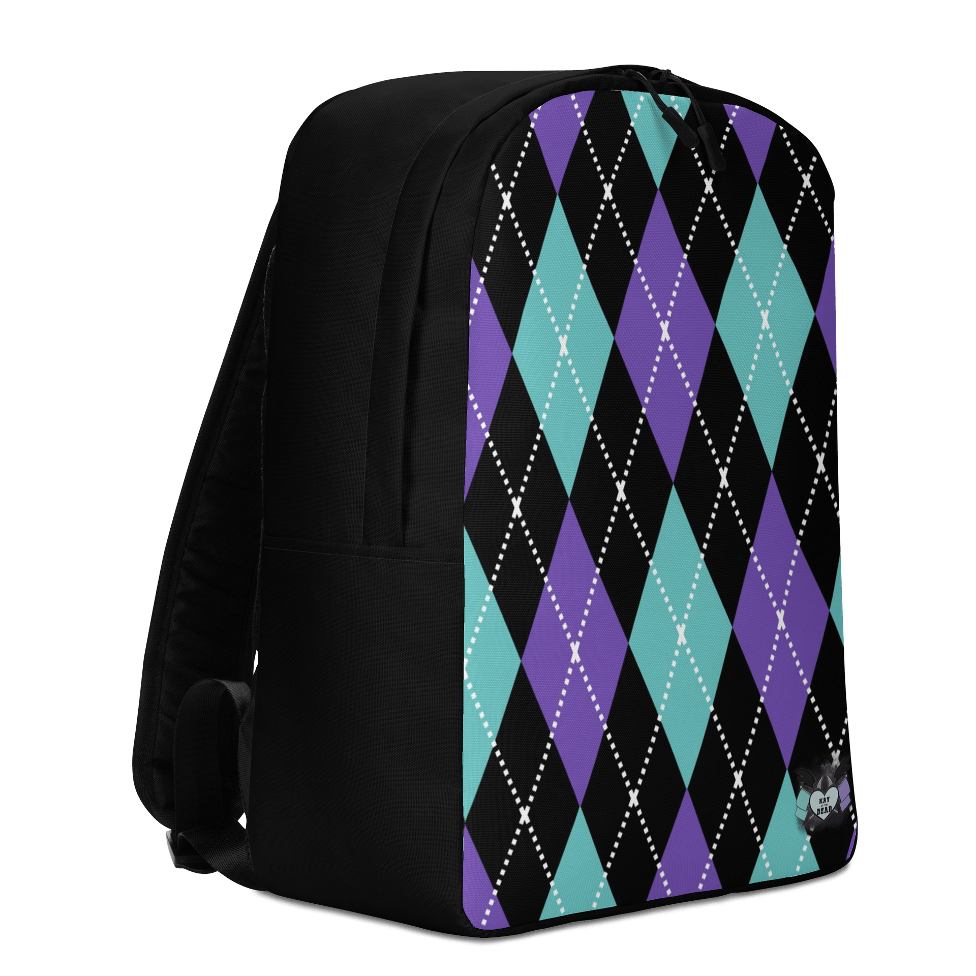 Black Argyle Backpack product image (3)