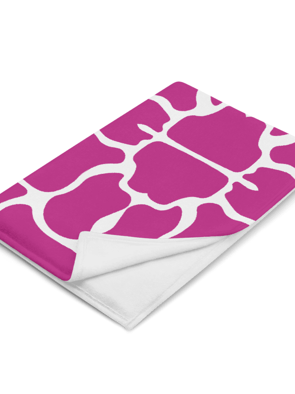 Pink Brick Mosaic Throw Blanket product image (1)