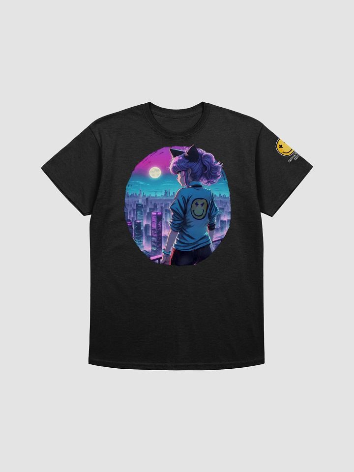 Anime Catgirl Rooftop (Gildan Heavyweight T-Shirt) product image (4)