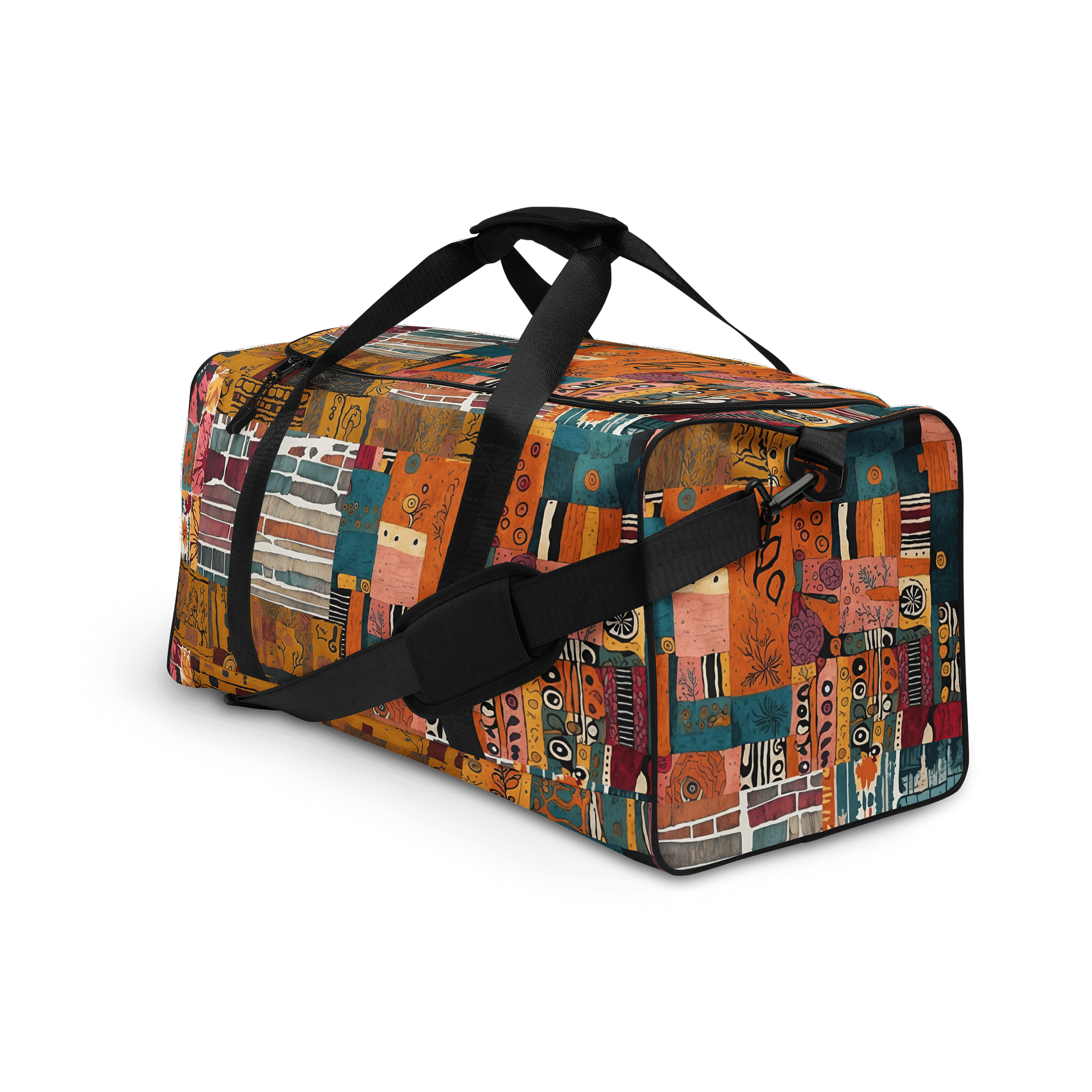 Eclectic Patchwork Paradise Duffle Bag product image (4)