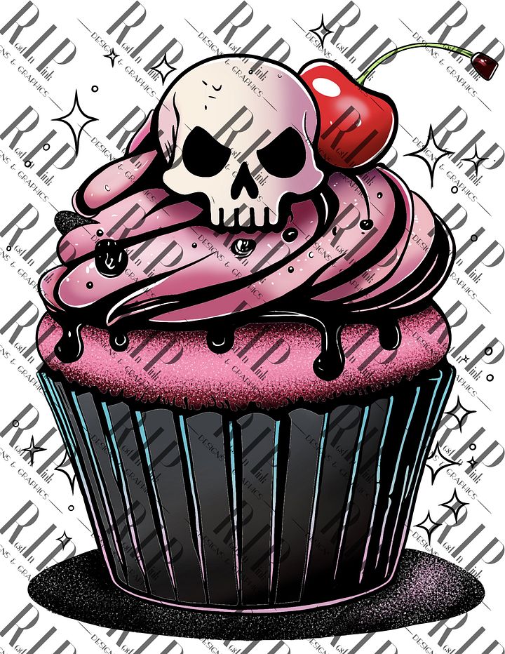Deadly Desserts Digital Download PNG - Full Color & Outline version product image (2)