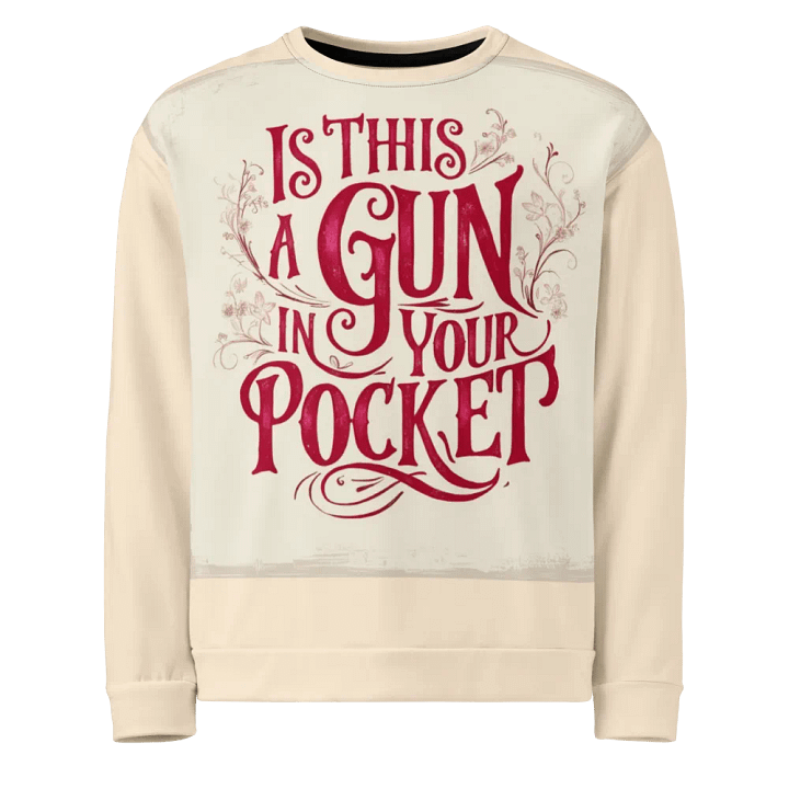 Ornate Text All-Over Print Sweatshirt product image (1)