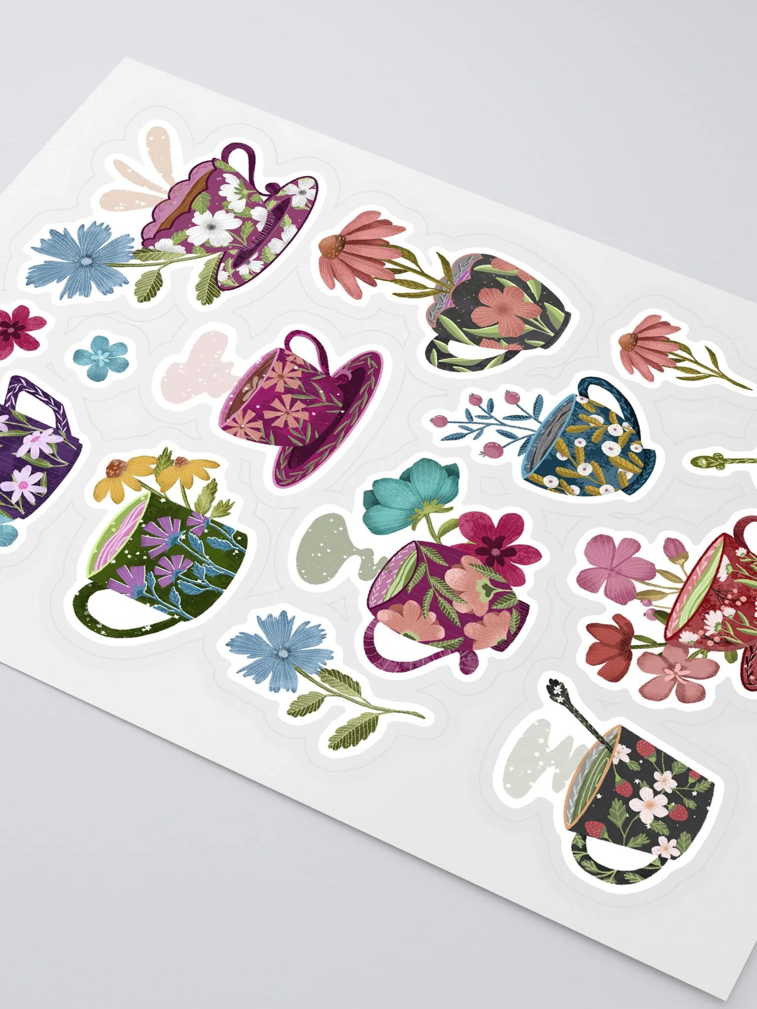 Tea Cup Sticker Sheet product image (2)