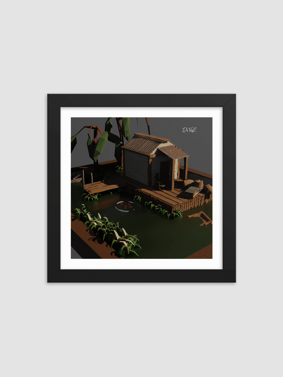 Lonely Shack - Low Poly Hunt: Showdown inspired Art product image (1)