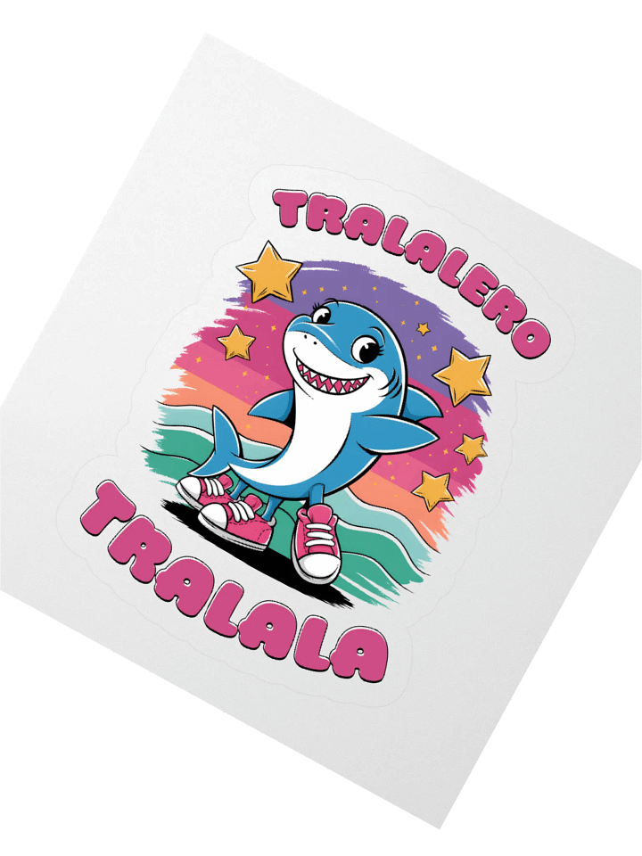 Tralalero Tralala Shark in Shoes – Cartoon Sticker product image (2)