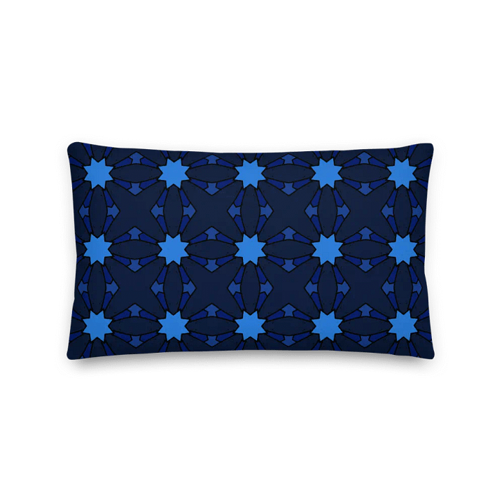 Blues 1 Throw Pillow in Design p4mOctagon_20250110_202421 product image (5)