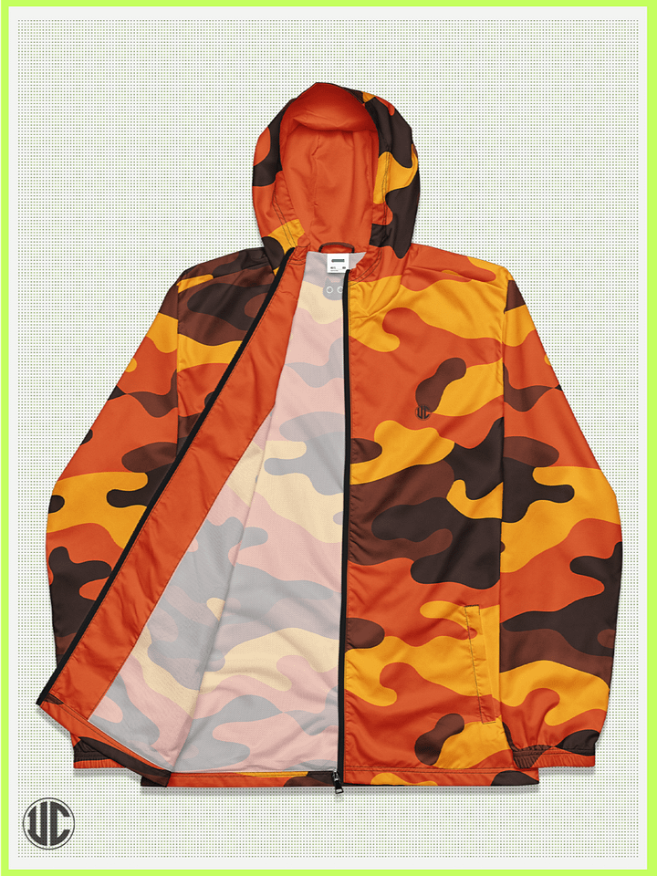 Savage Sunset Orange Camo – Windbreaker product image (1)