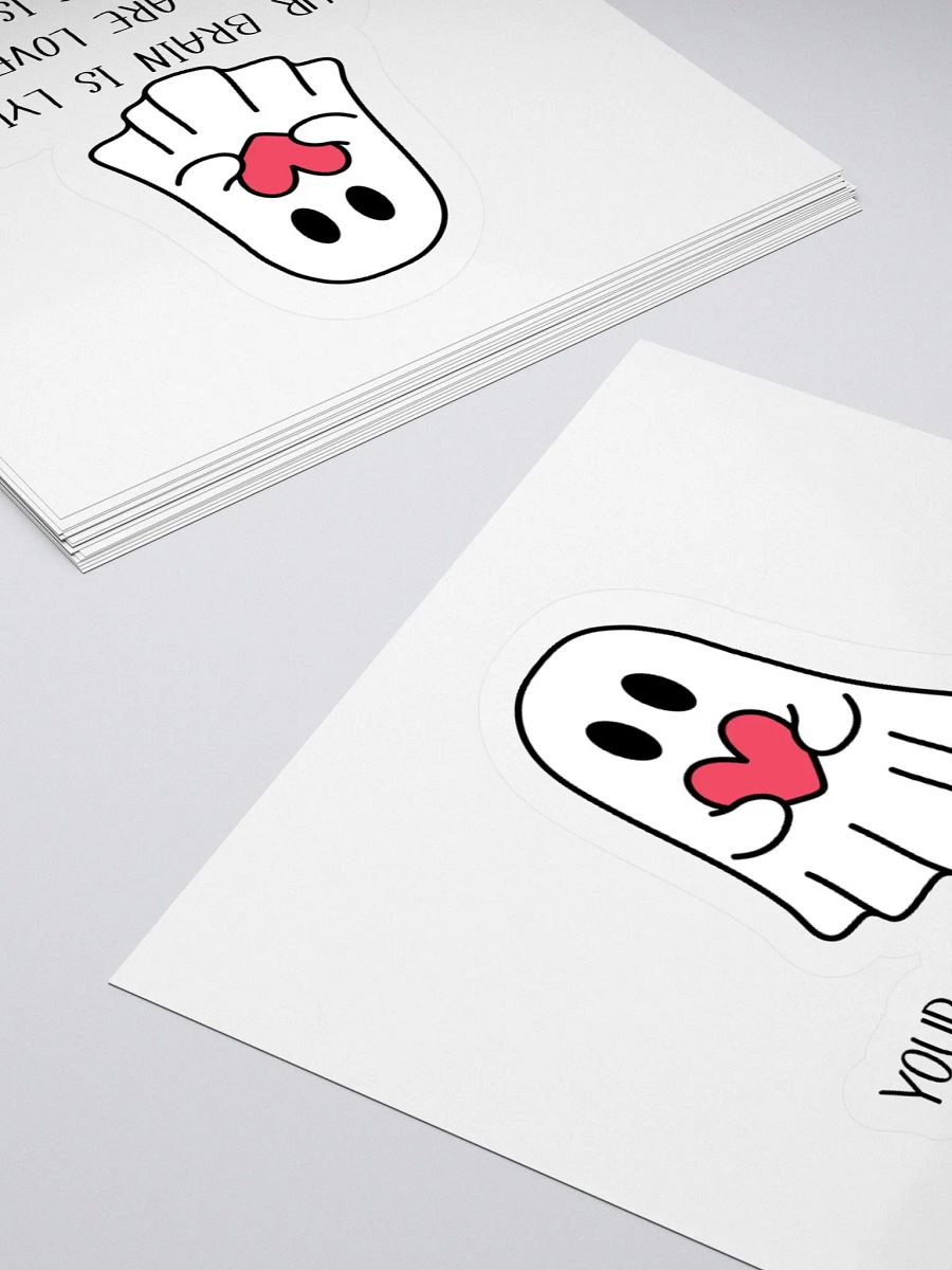 Lying Brain Sticker product image (12)