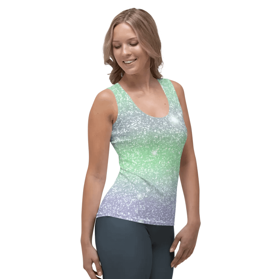 Glitter Unicorn Texture Design Tank Top (3) product image (6)