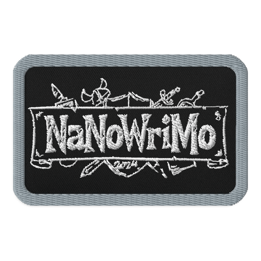 NaNoWriMo 2024 - Black/Gray Pencil Logo Patch product image (1)