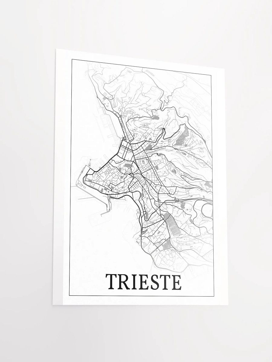 Trieste, Italy, city map print product image (12)