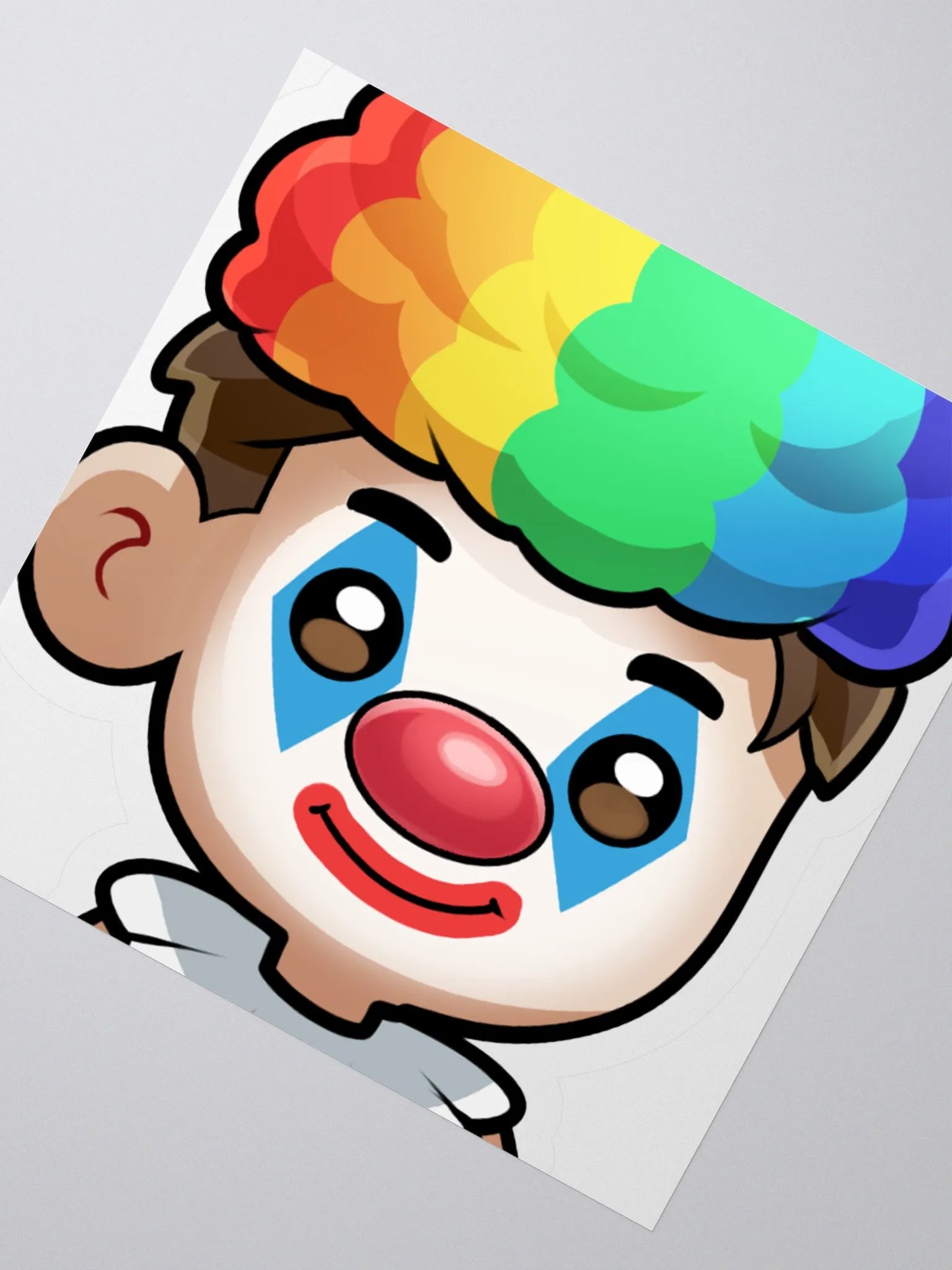 Jxime's Rainbow Clown Kiss Cut Stickers product image (2)