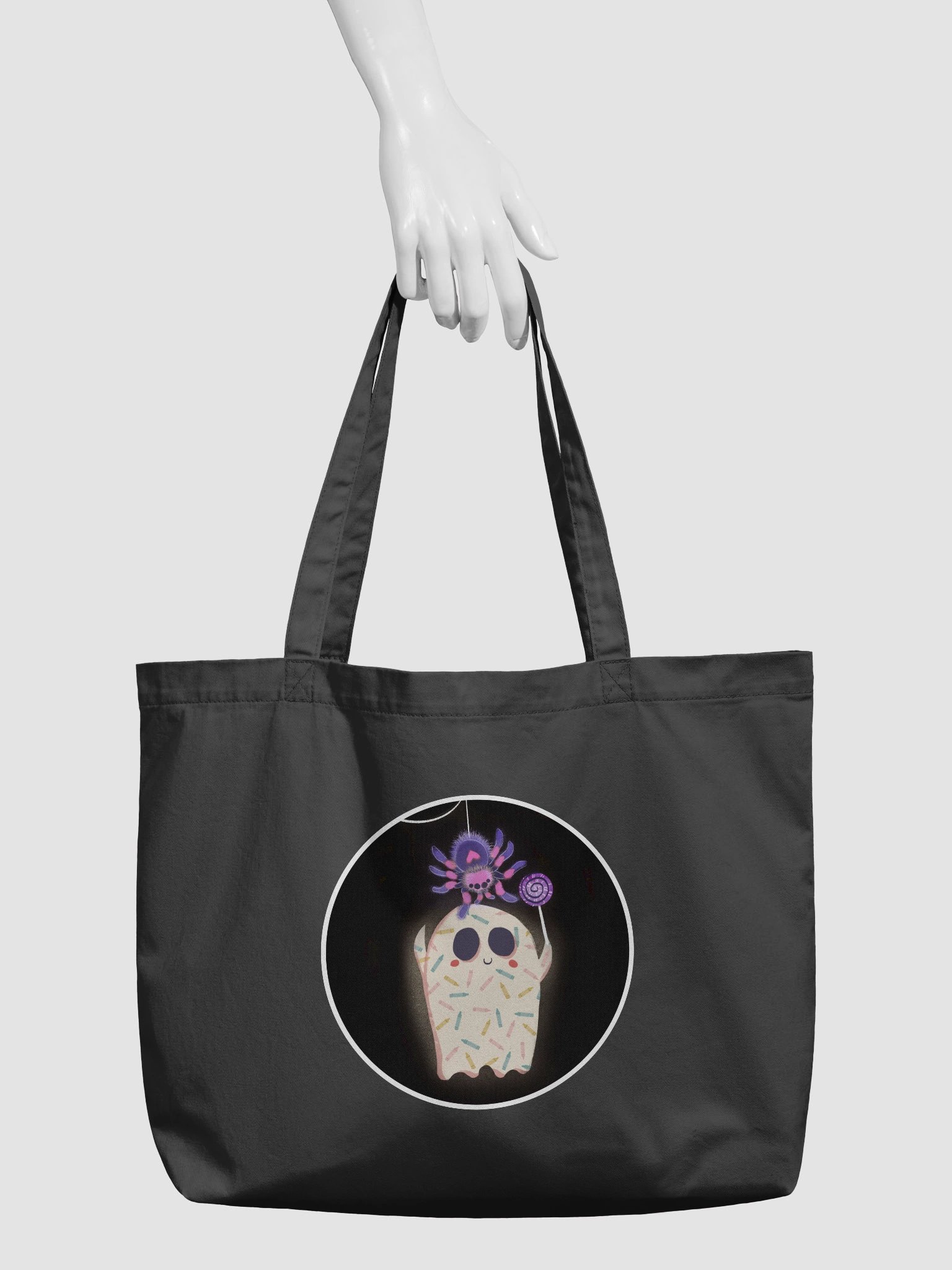 Little Ghost & Pet Spider - Tote Bag product image (3)