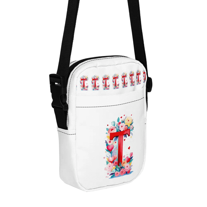 Valentine’s Monogram Letter T(4) White Cross Body Bag product image (1)