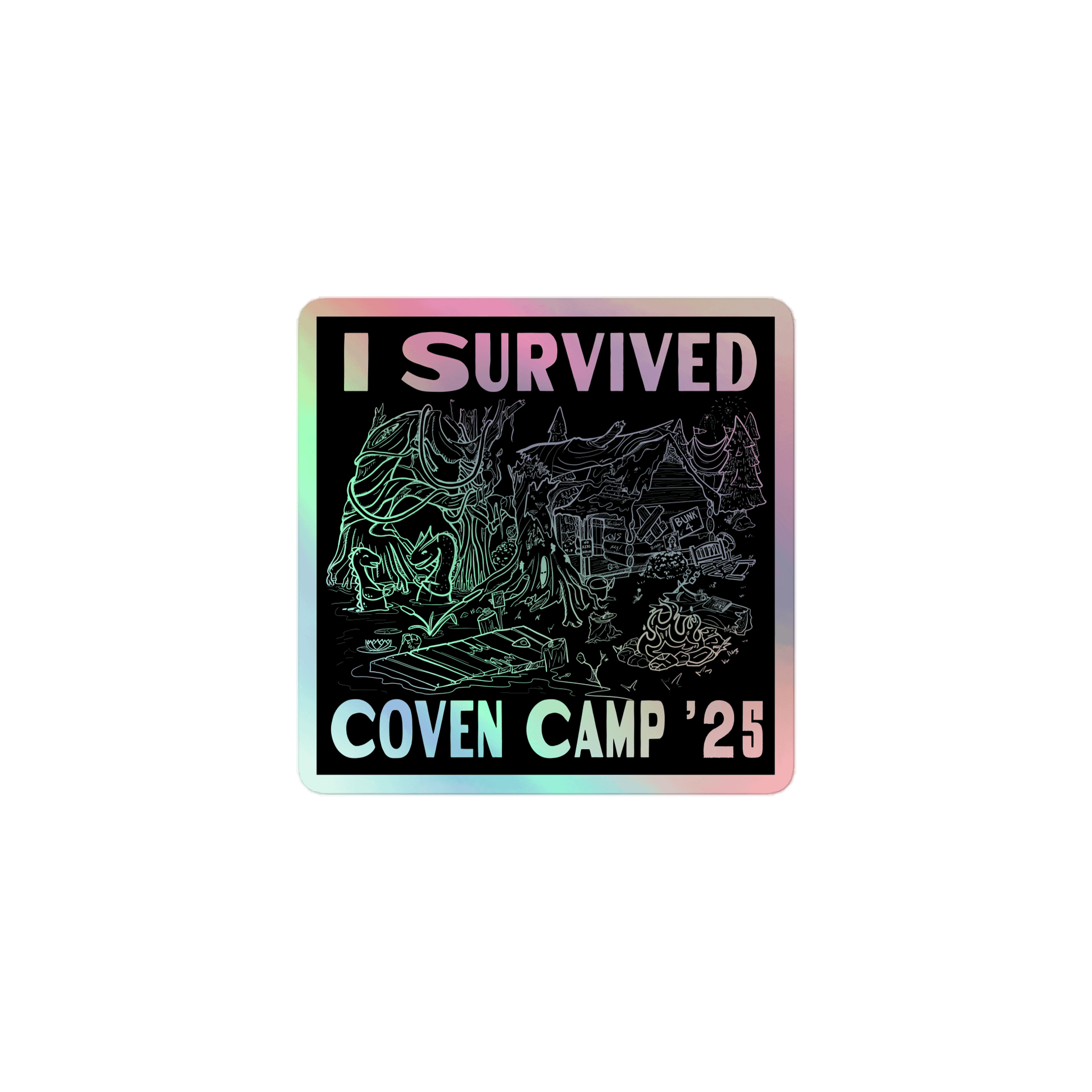 I Survived Coven Camp Holo Sticker product image (1)