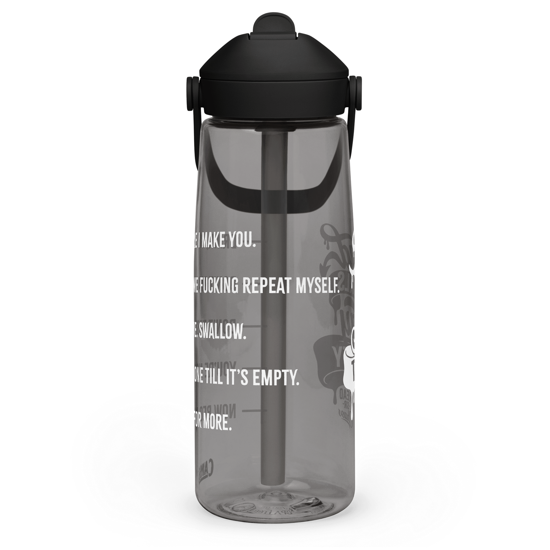 Bad Girls Stay Thirsty Flip Straw Bottle product image (3)