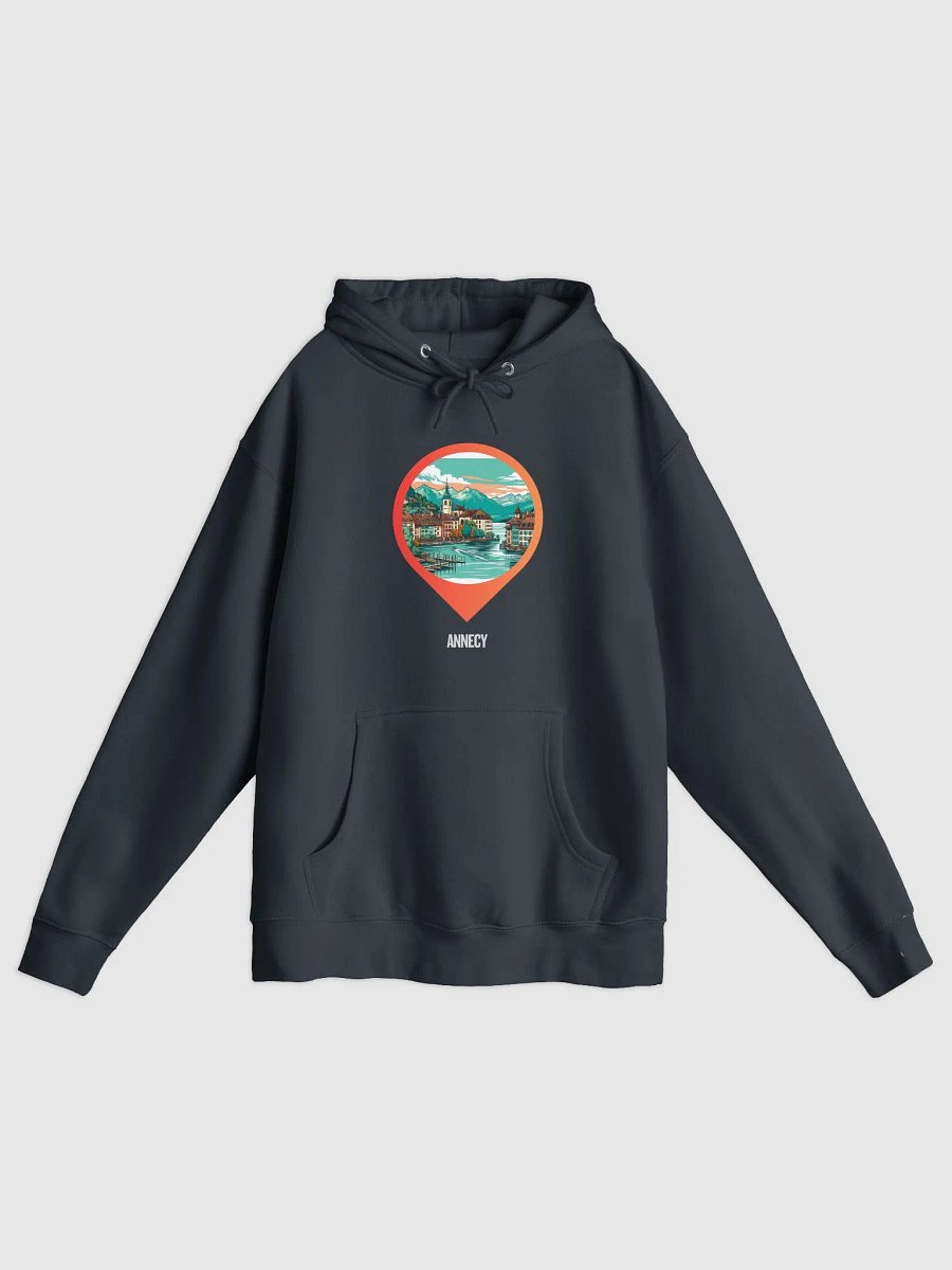 Lane Seven Premium Pullover Hoodie | AI Design Annecy city product image (2)