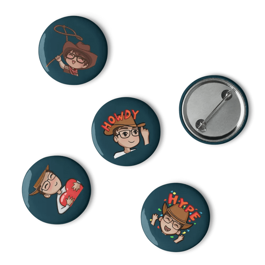 Emote Pins (Emerald Blue) product image (3)