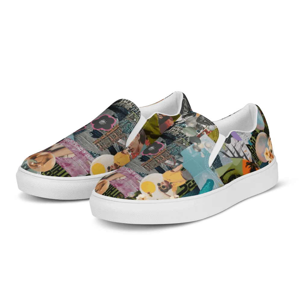 Collaged mens slip ons product image (3)