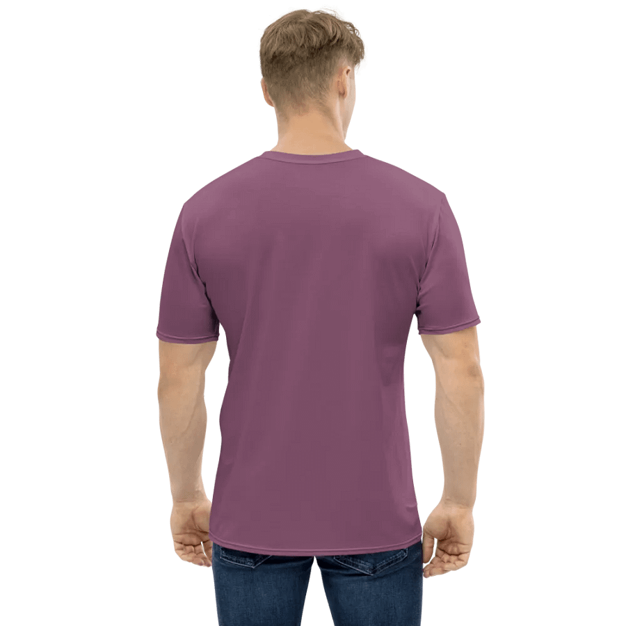 Plain Dark Lilac Purple Soft Summer Men's Crewneck Polyester Heavyweight Premium T-Shirt by Treasure Pie product image (3)
