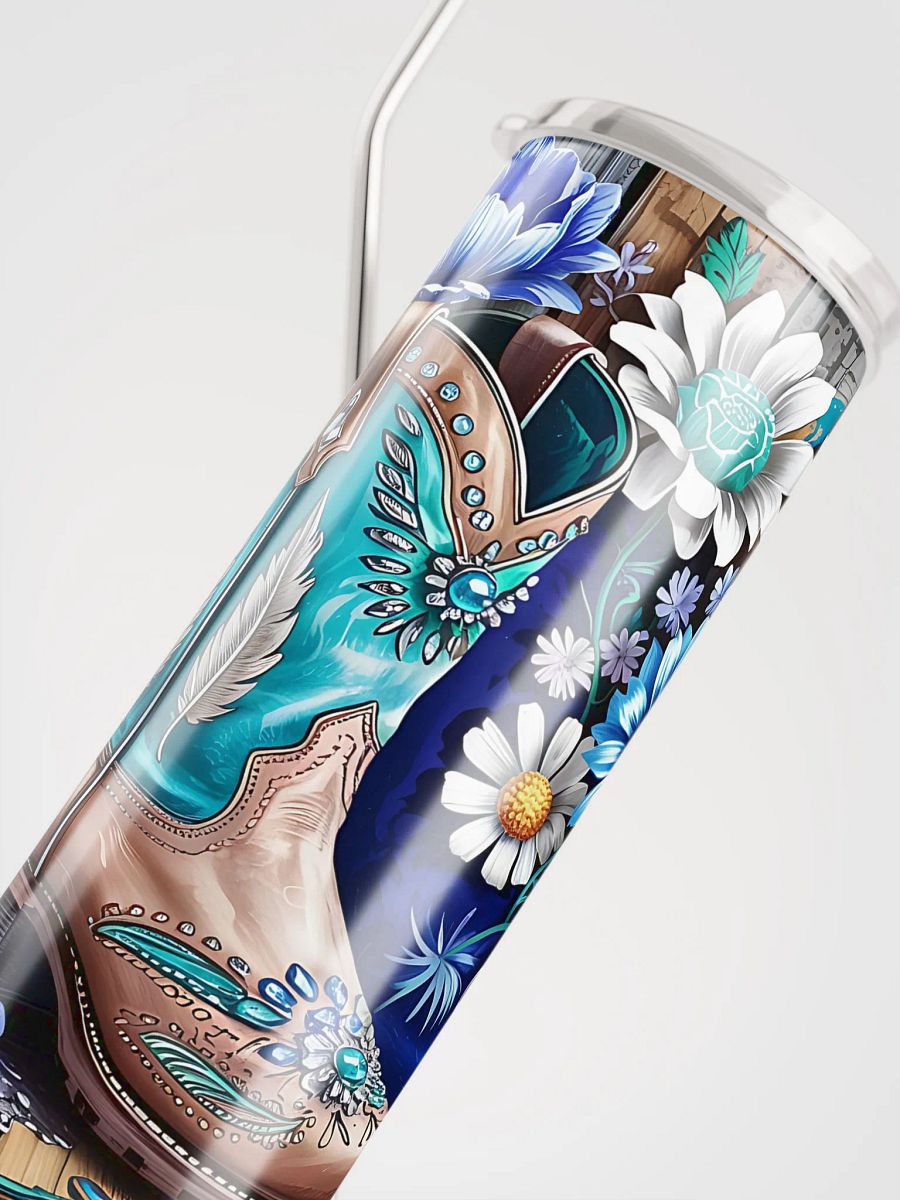 Blossom Cowgirl Boot Stainless Steel Tumbler product image (5)