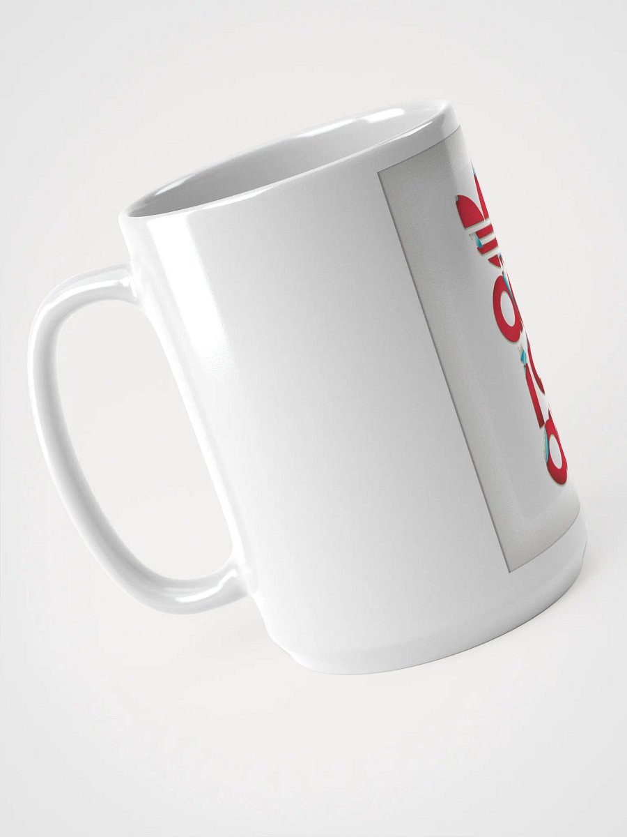 Peeling Effect adidas Logo White Glossy Mug product image (3)