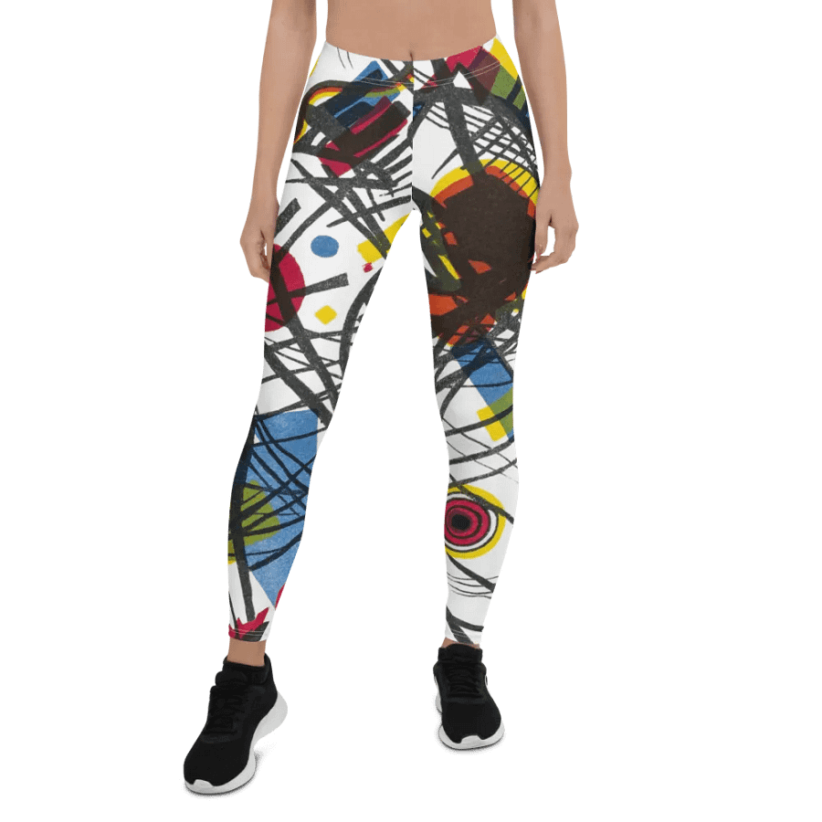 Abstract Lithographic Pattern Design leggings - V3 product image (1)