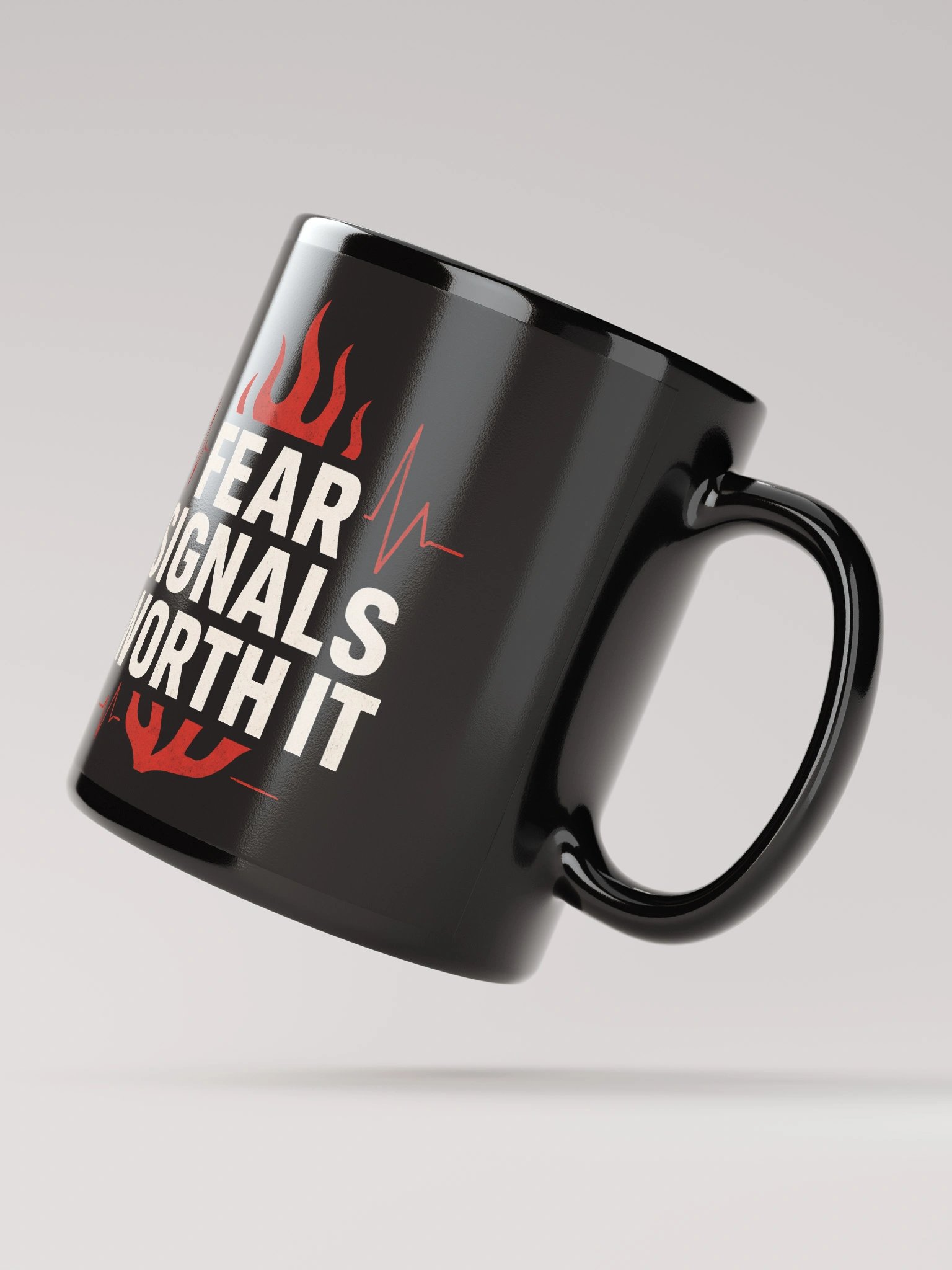 Unlock Your Courage with Halle Berry’s Inspiring Quote: Fear Signals Worth It — Transform Your Life One Sip at a Time with Our Exclusive Motivational Mug product image (3)
