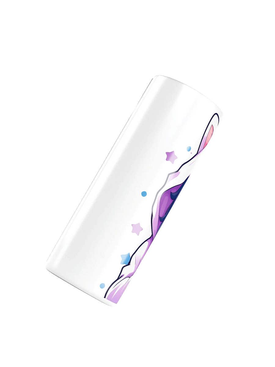 Cozy Kawaii Anime Girl 20 oz Skinny Stainless Steel Tumbler - White product image (4)