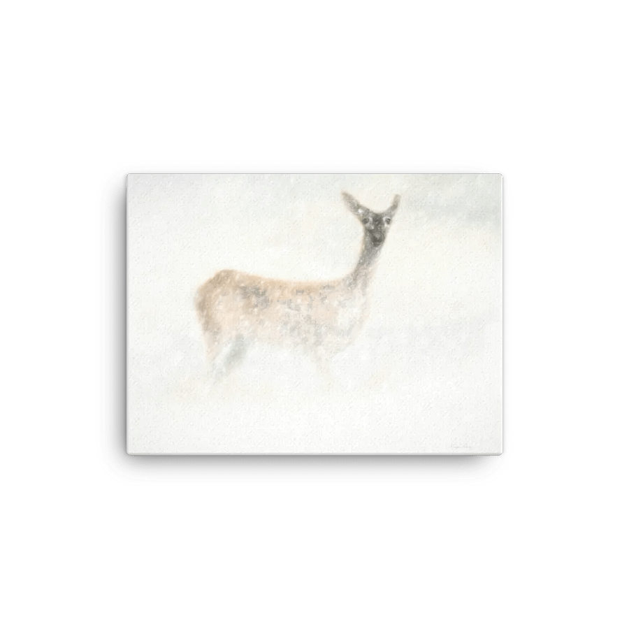 Deer In The Snow Canvas product image (1)