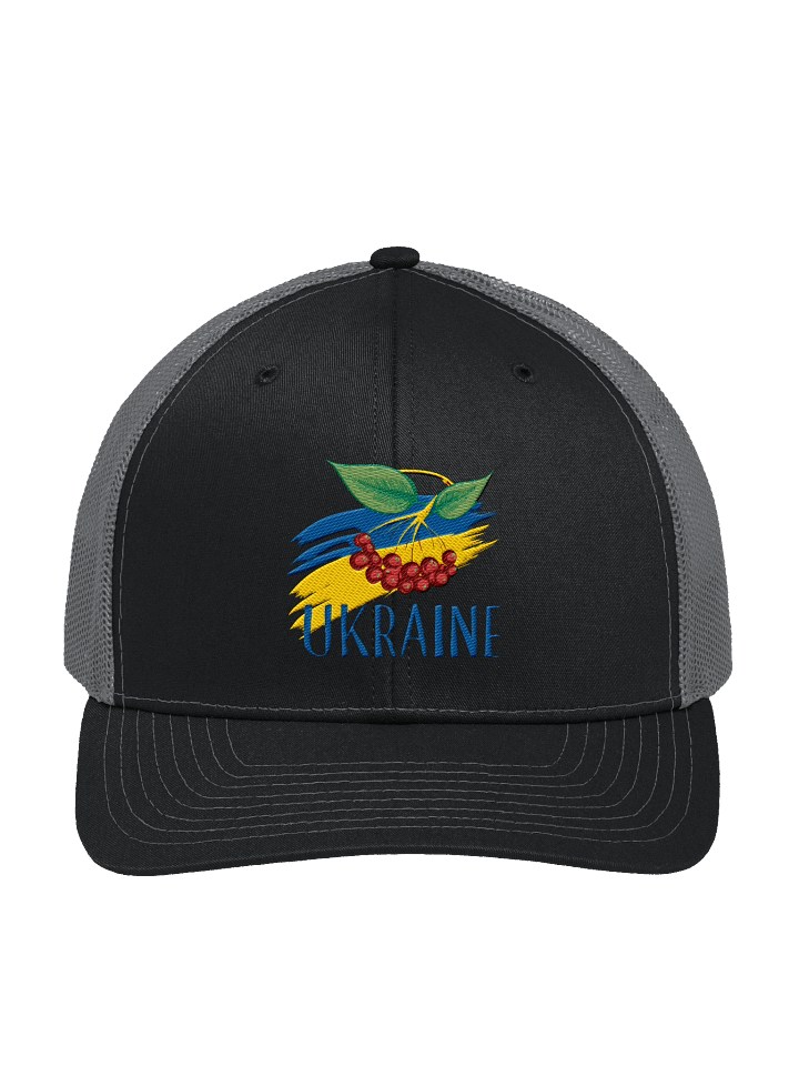 Ukraine Kalyna Red Berries Ukrainian Folk Symbol Heritage | Richardson Trucker Hat | Embroidered product image (4)