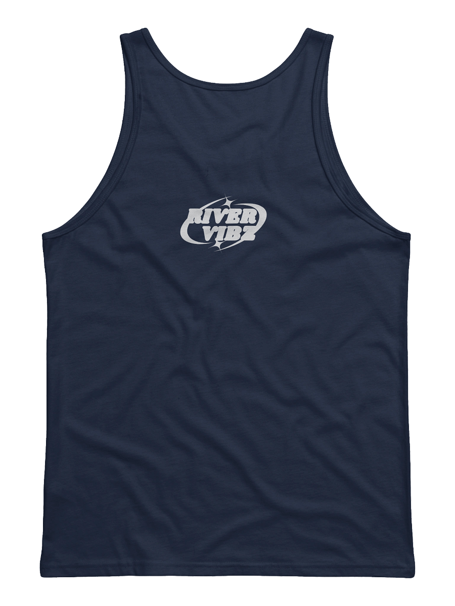 Men's White Starry River Vibz Logo Tank product image (6)