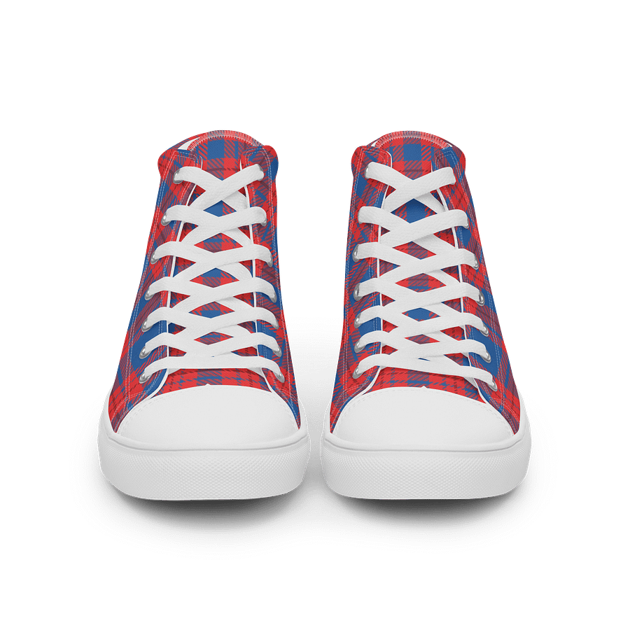 Plaid Retro Chic High Tops product image (3)